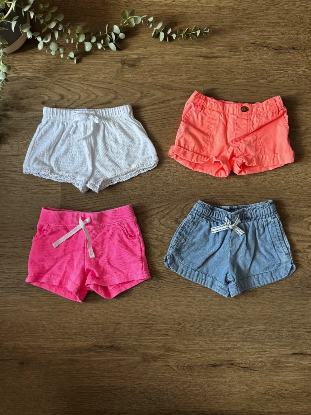 Baby Girl Shorts Bundle 9M | Carter's | 4 Pairs Summer Shorts